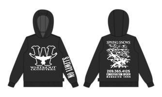 Spring Snows Black Whiteout Outfitters HoodiesL