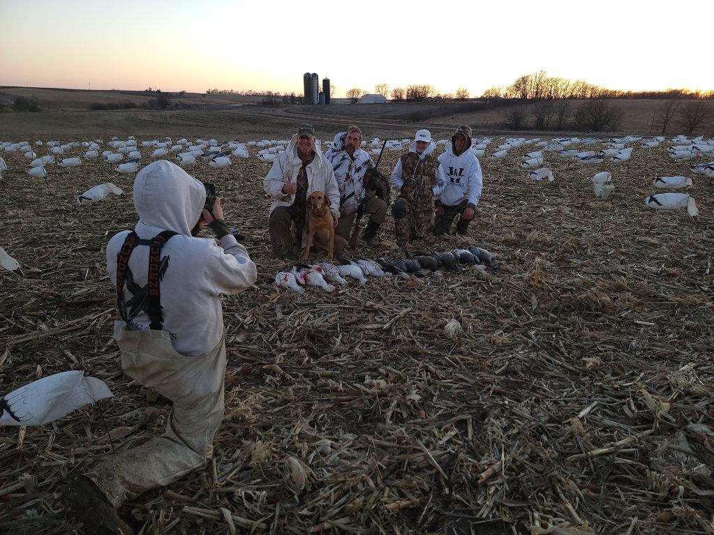 Spring Snow Goose Hunt 02-26-2023 Field 1 Northwest Missouri